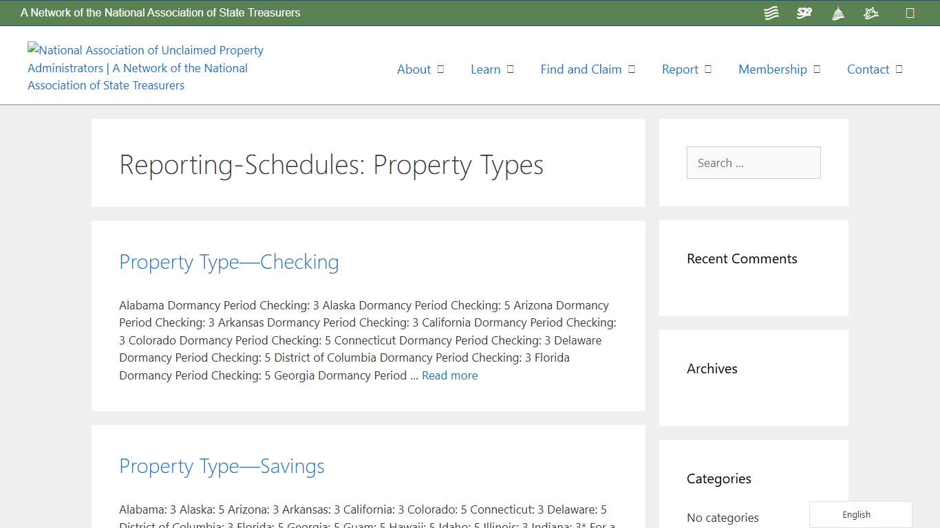 Property Types – National Association of Unclaimed Property Administrators (NAUPA)